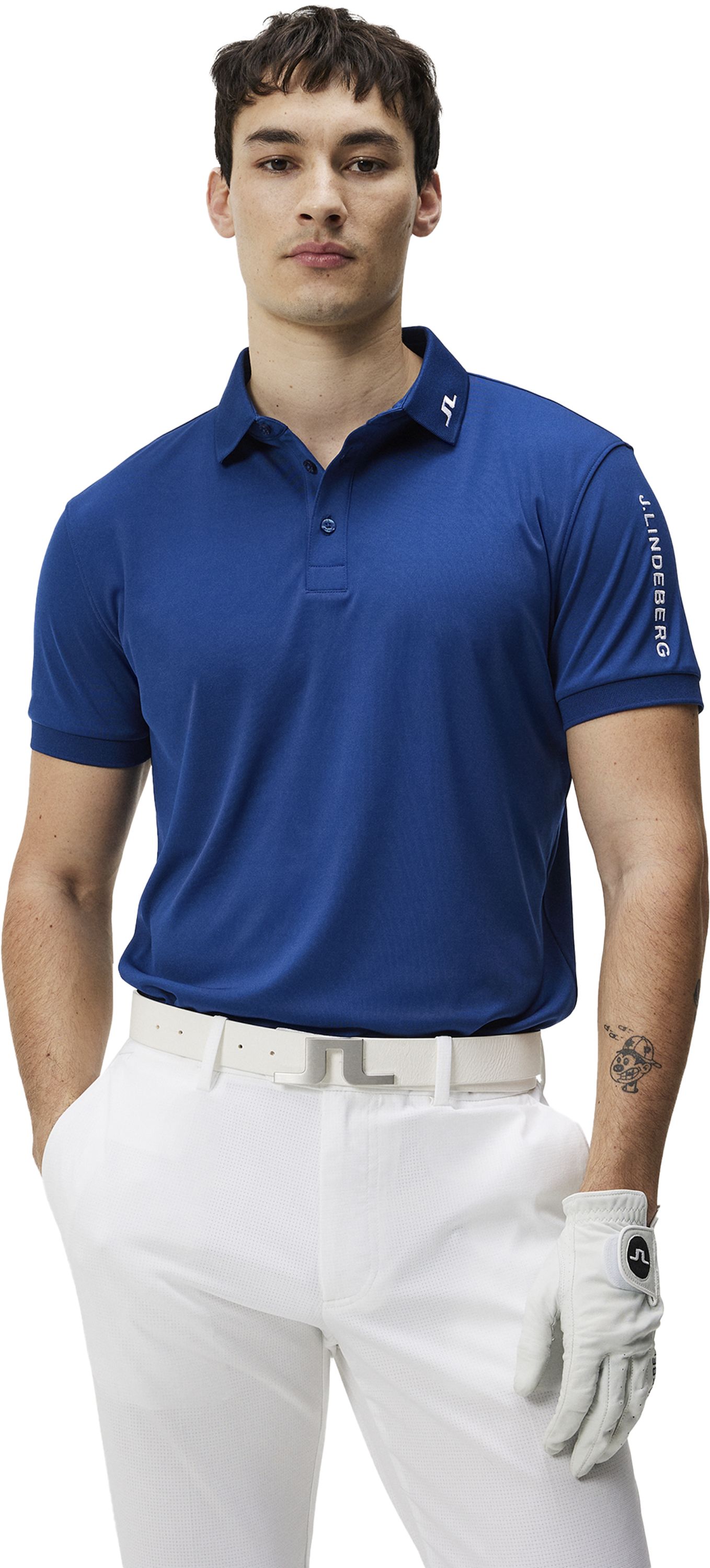 J LINDEBERG, M Tour Tech Reg Fit Golf Polo