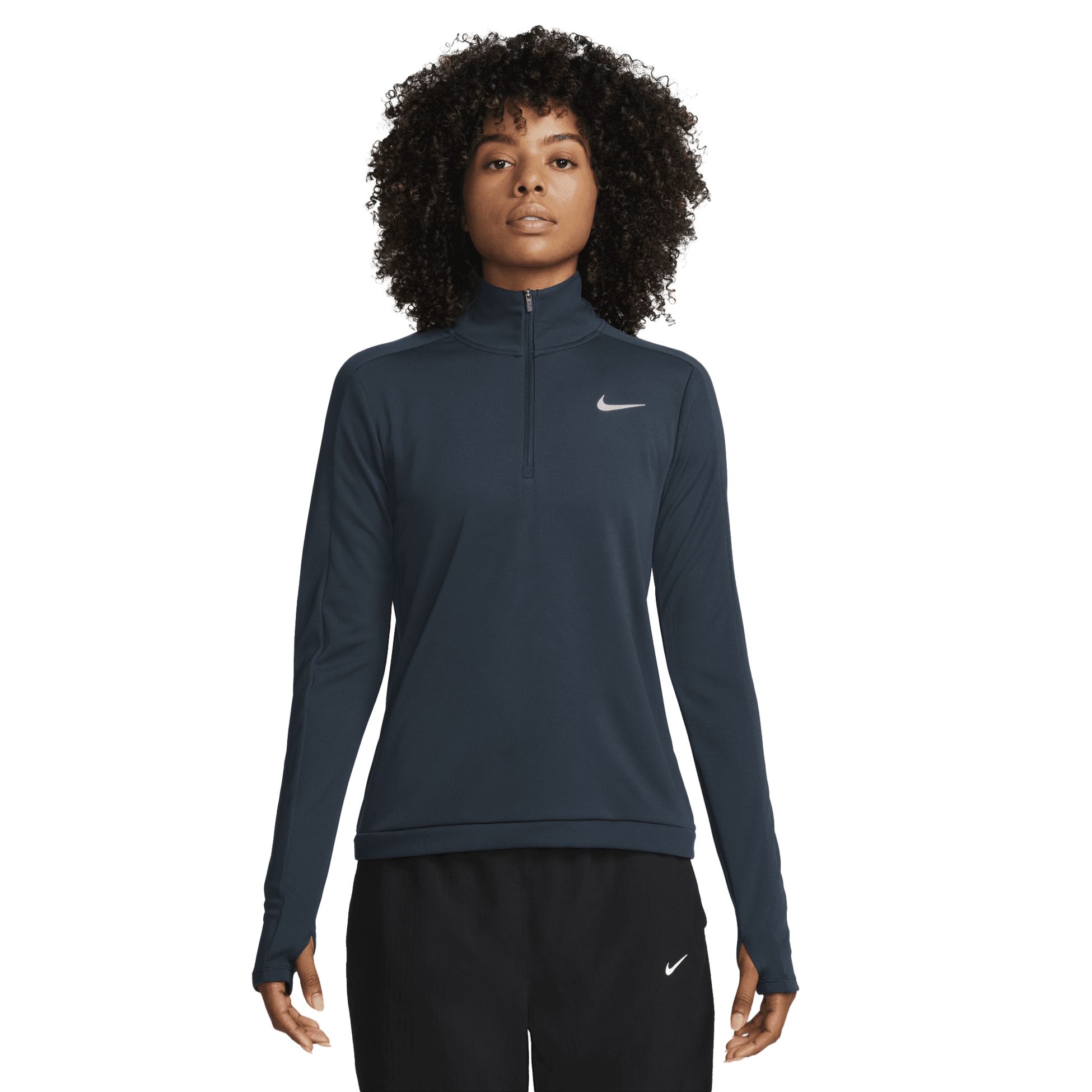 NIKE, W DRI-FIT PACER 1/2-ZIP PULLOV