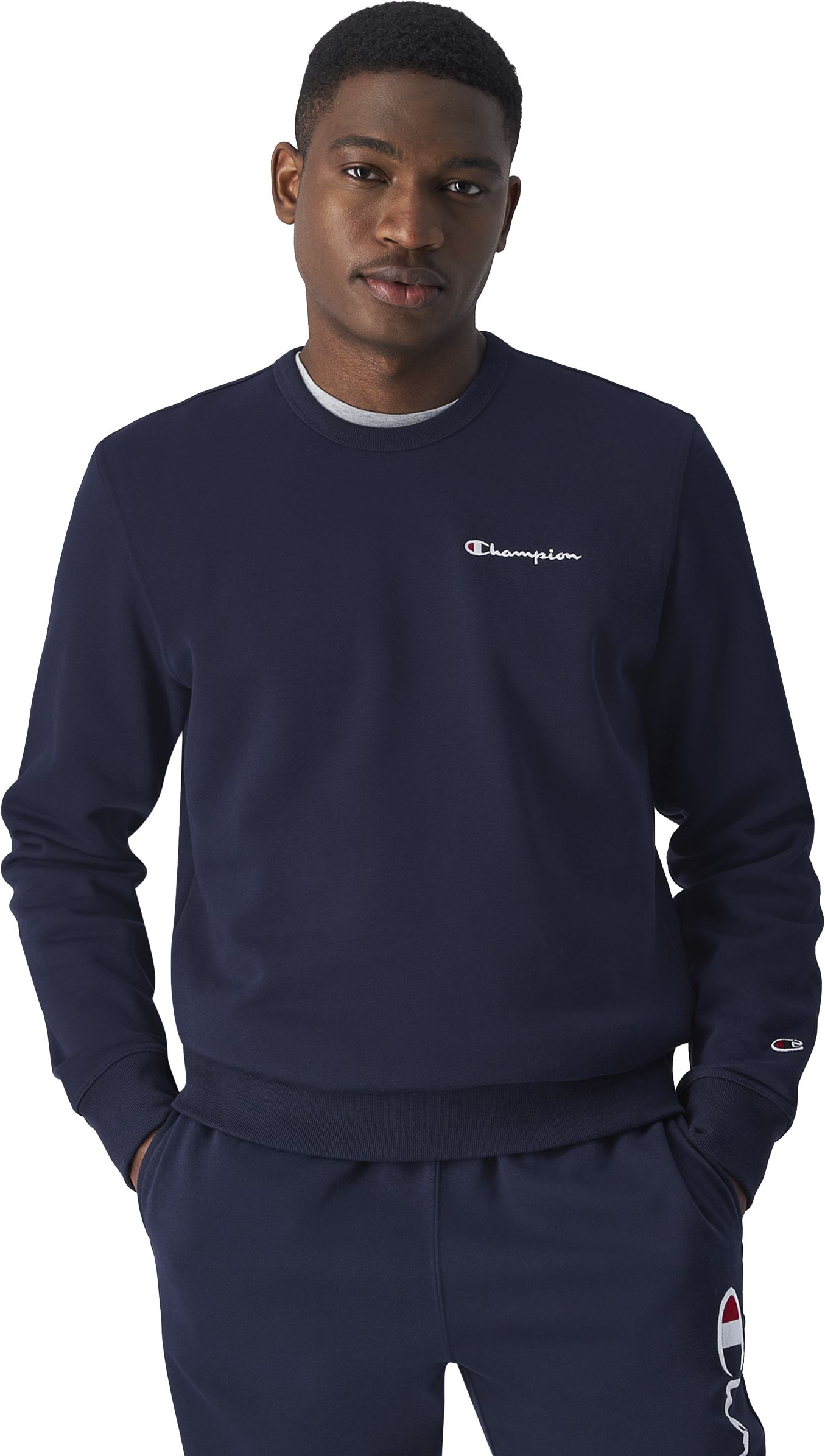 CHAMPION, M CREWNECK SWEATSHIRT SMALL LOGO