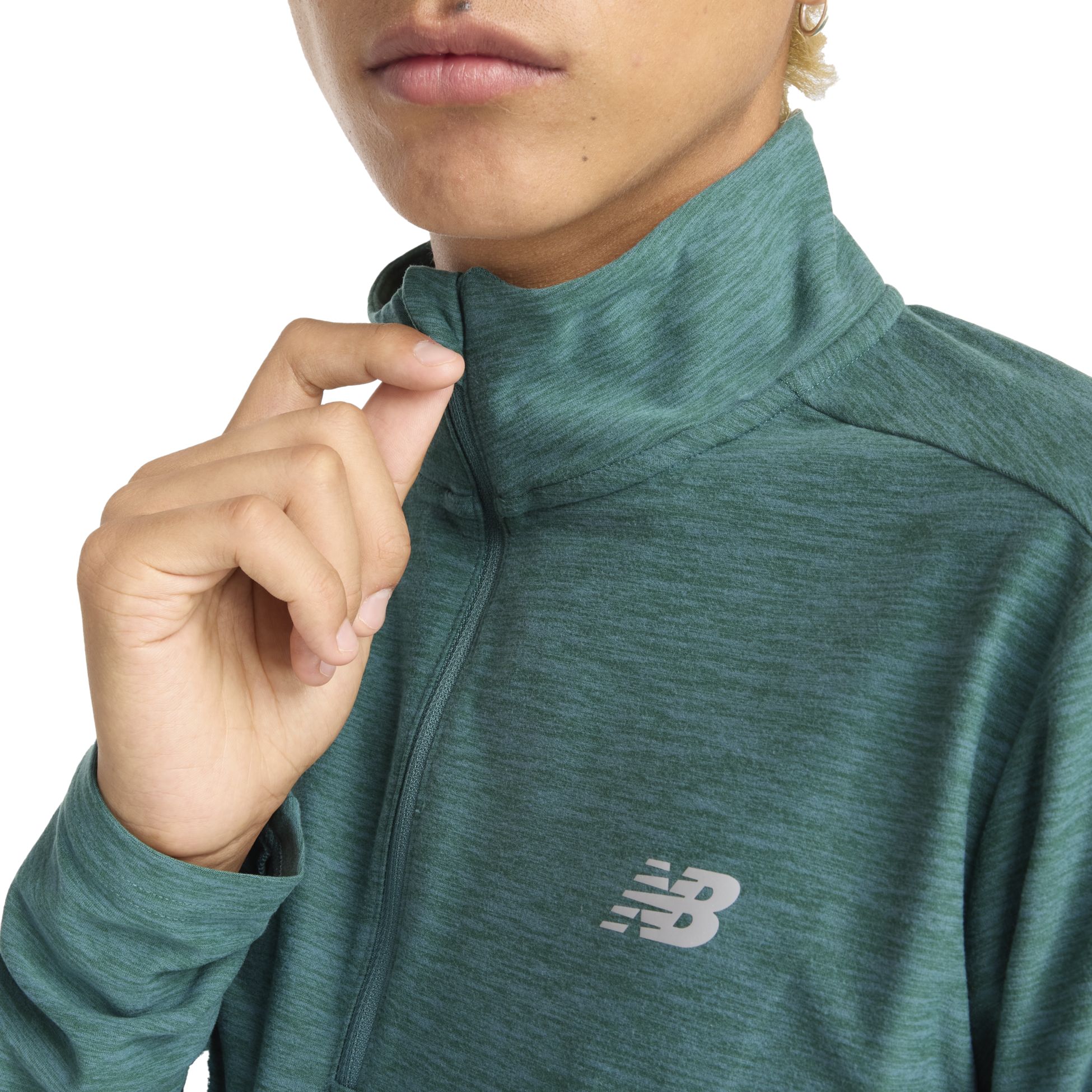 NEW BALANCE, M SPACE DYE 1/4 ZIP