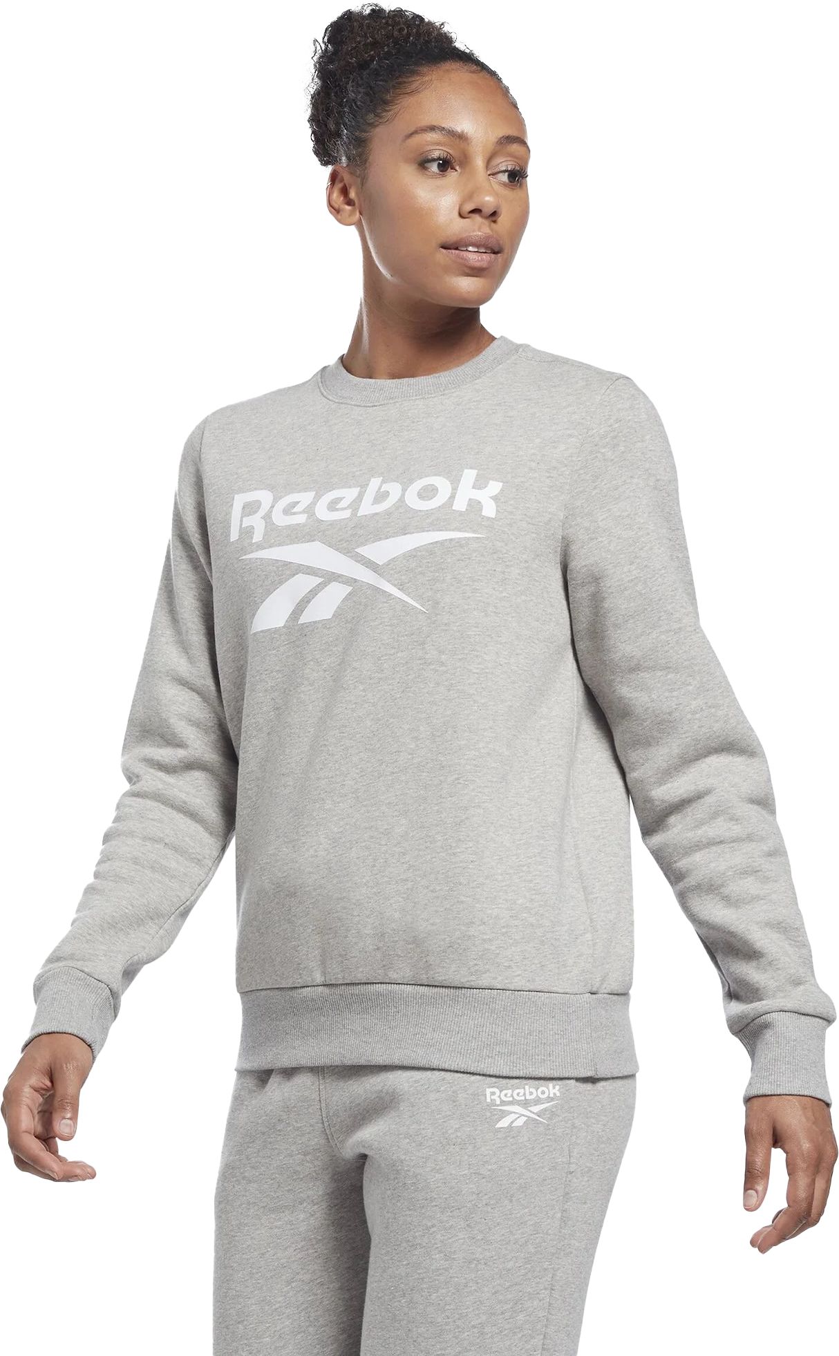 REEBOK, REEBOK IDENTITY BIG LOGO FLEECE CREW